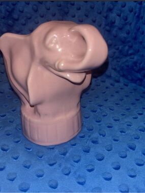 VINTAGE NILOAK POTTERY CIRCUS ELEPHANT  Pink GLAZE POTTERY 6"